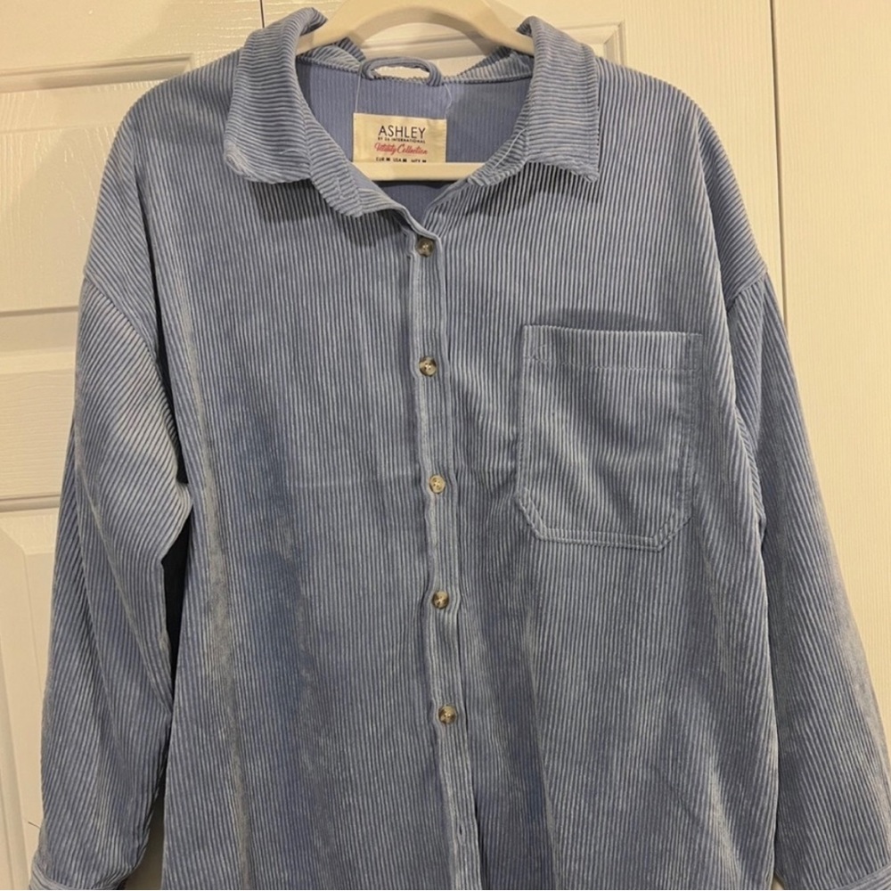 Corduroy shacket